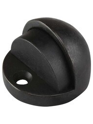Solid Bronze Tall Floor-Mount Dome Door Stop.